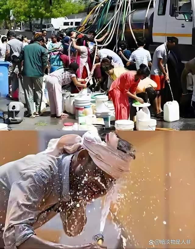 印度到底有多熱 50℃高溫下的“找水渡劫”