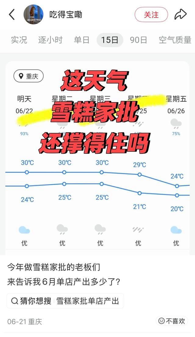 老板守着冰柜叹气:雪糕怎么没人吃?天气成主因