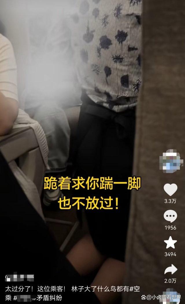 目击者称空姐跪地事件男子未撞出血 投诉压力下的无奈之举