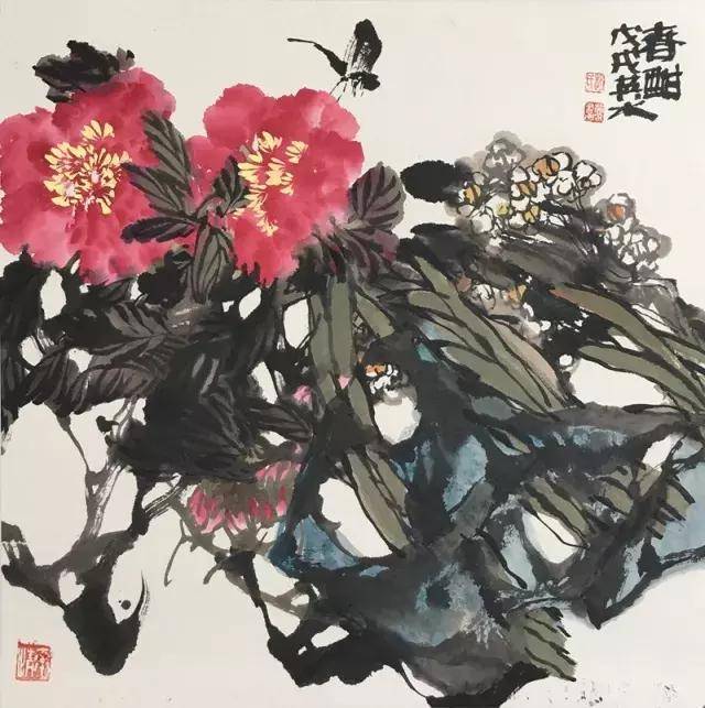 百花开处满园春——浅谈著名画家赵英水写意花鸟画的笔墨体系_山东站