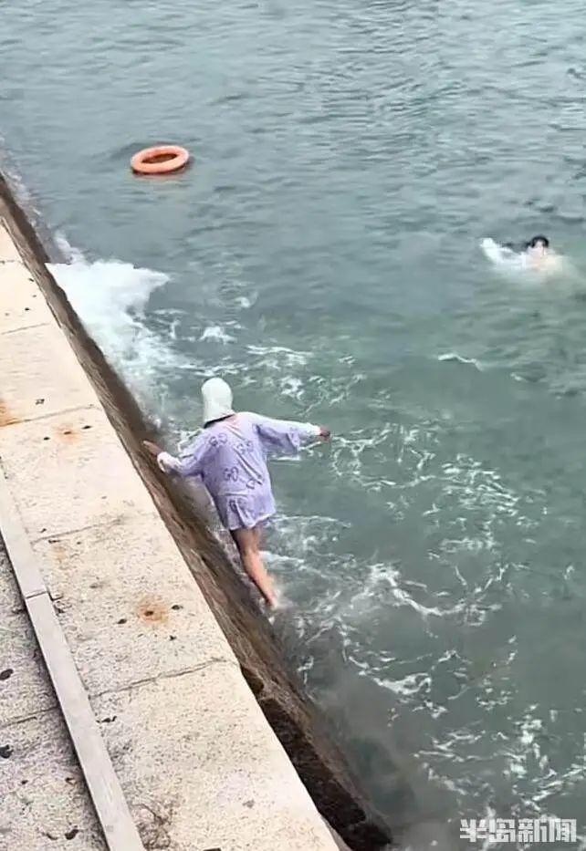 青島58歲賣玉米阿姨跳海救人 1分鐘搶回生命
