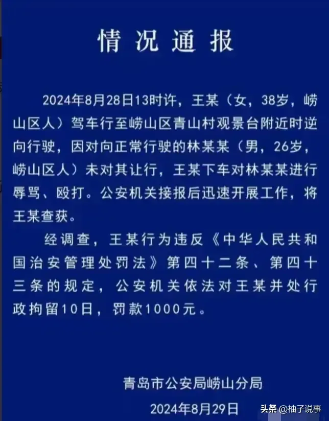 官方辟谣逆行打人女子是政府人员 公职人员应为民众表率