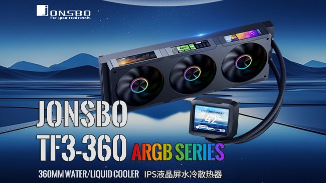 冷头一屏 + 扇框三屏，乔思伯推出四屏一体式水冷 TF3-360SC“天幕”