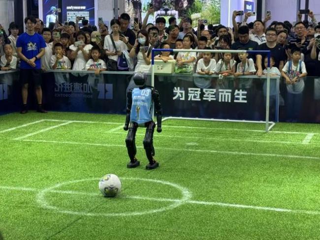 机器人大会：展台水泄不通 观众眼里放光！