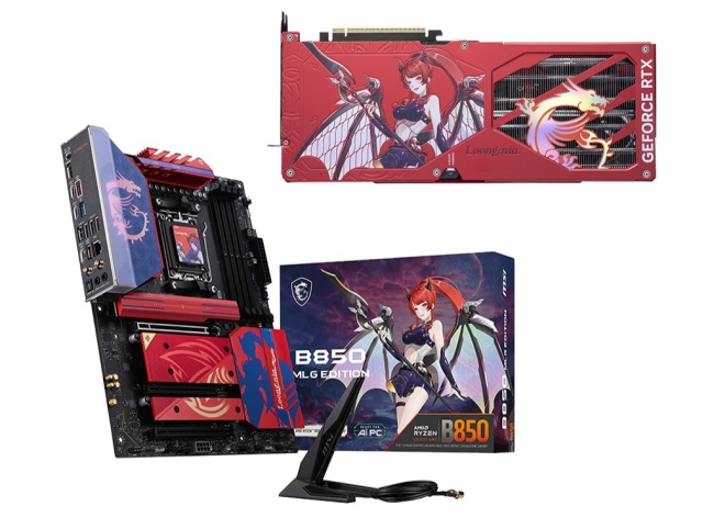 微星推出 MLG 魔龙姬限量套装：B850 主板 + RTX 5070 Ti 显卡，赠送 《无主之地 4》标准版