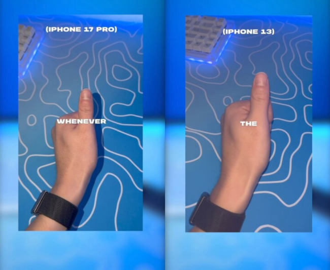苹果 iPhone 17 Pro 系列被吐槽闪光灯离镜头太远，拍视频有影子