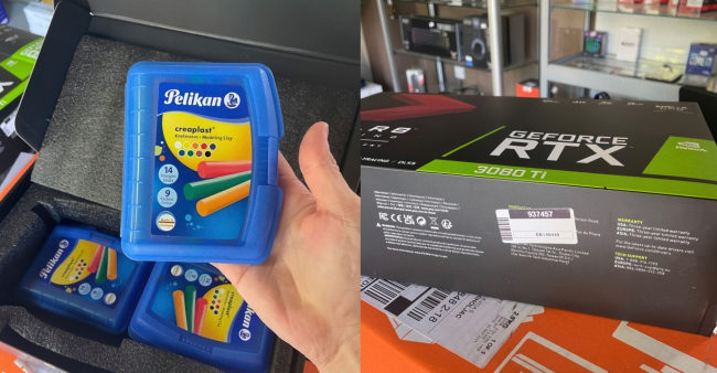 玩家买 RTX 3080 Ti 显卡却收到橡皮泥,维权四年无果