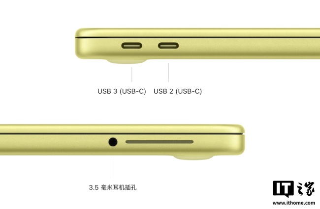 苹果 MacBook Neo 笔记本双 USB-C 接口仅有一个为 USB 3 速率、另一个为 USB 2 速率
