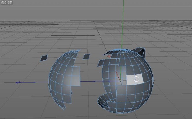 Cinema 4D怎么使用断开连接抠出模型中的一个面