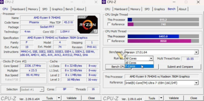 CPU-Z 2.09版更新：全面支持英特尔新处理器与增强基准测试功能