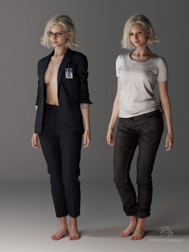 《生化危机9》新同人图赏 艾达王双腿夹里昂头部