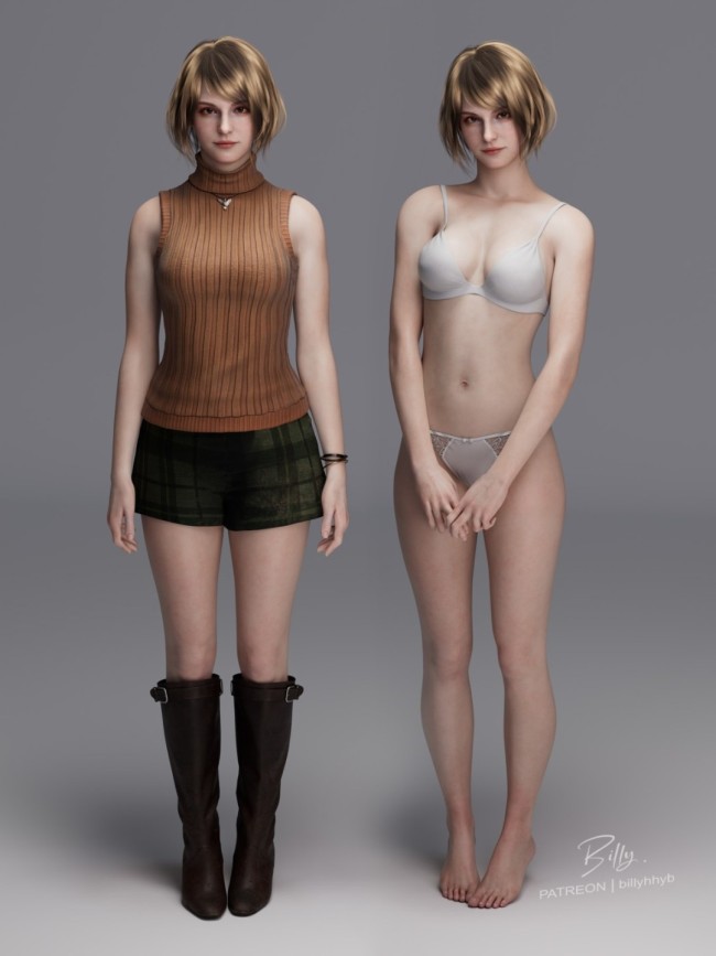 《生化危机9》新同人图赏 艾达王双腿夹里昂头部