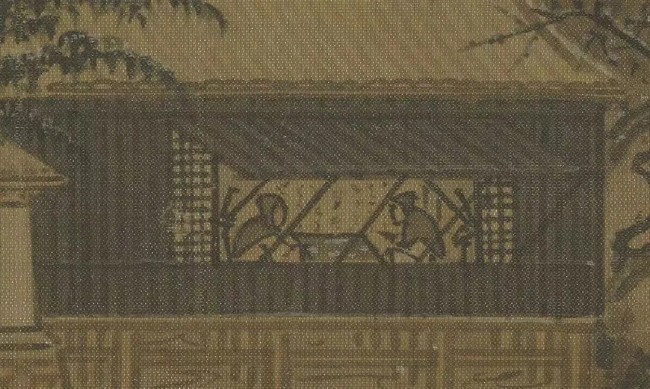 宋·夏圭《雪堂客话图》局部。北京故宫博物院藏