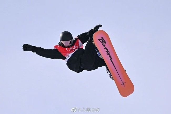 苏翊鸣单板滑雪男子坡面障碍技巧比赛精彩瞬间