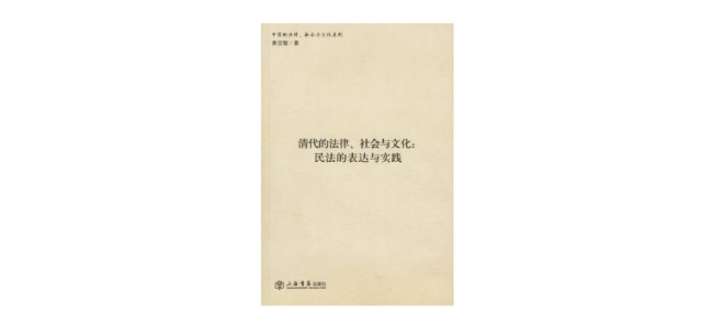 《清代的法律、社会与文化：民法的表达与实践》，黄宗智著，上海书店出版社，2007年1月。