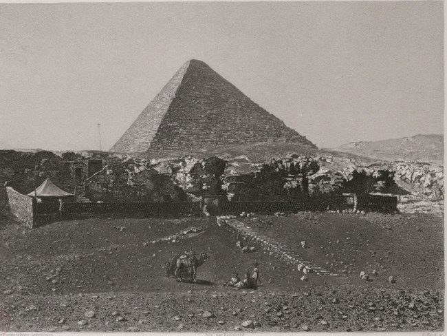 达盖尔银版照片上的金字塔，1839 年