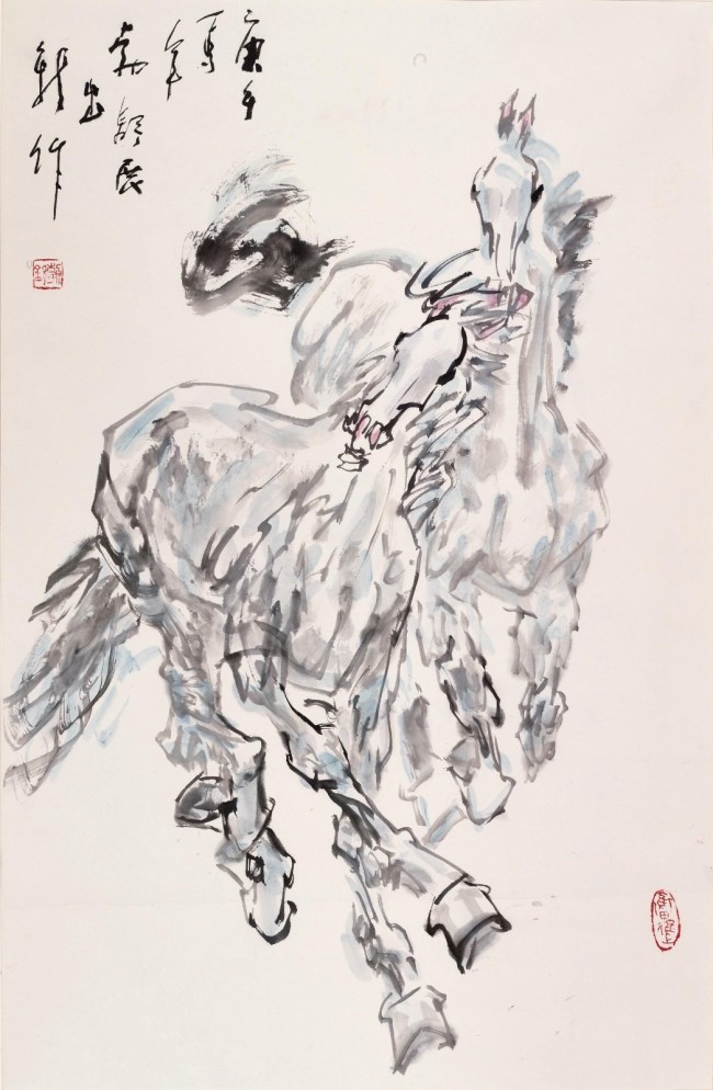 《双马》107cm x 68cm