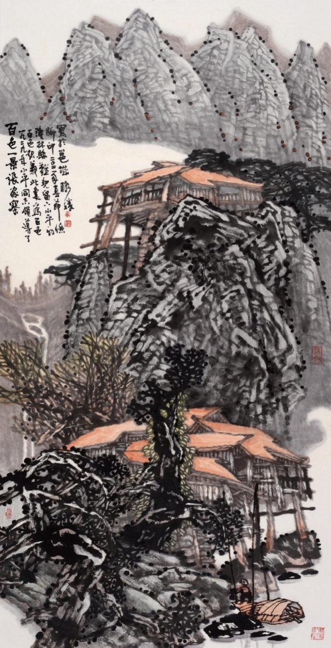 《百色一景张家寨》68cm x 139cm