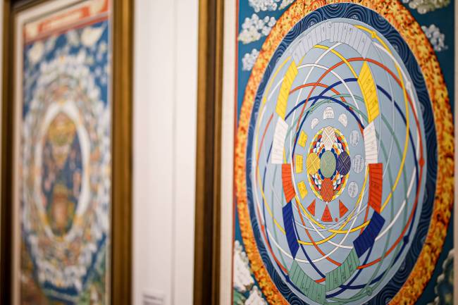 顾惜好意思术馆热贡唐卡艺术展 呈现非遗艺术的底蕴与活力
