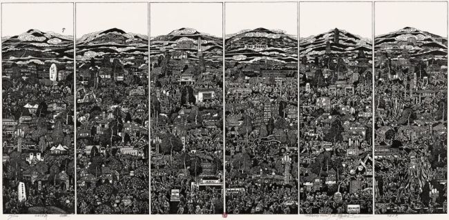 张敏杰 《2020年》凸版 52cm×110cm 2019年