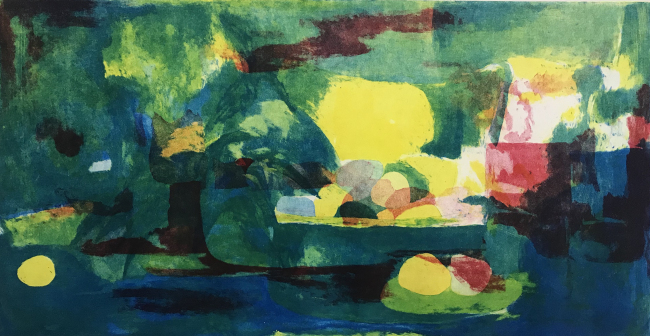 马紫悦《青衣·2》铜版 34×65cm 2019年