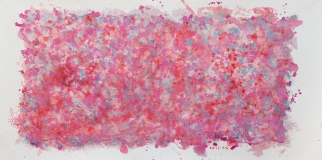 《忠贞》，136x68cm，宣纸上色，2025