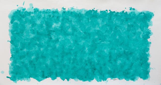 《生命》，136x68cm，宣纸上色，2025