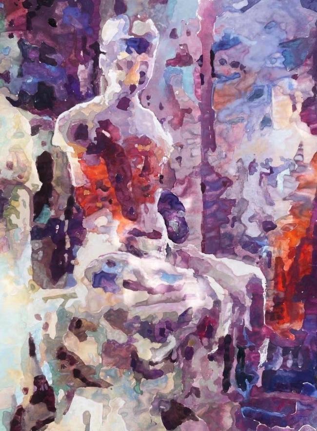 伏心菩提 38.5cm×28.5cm 2020年