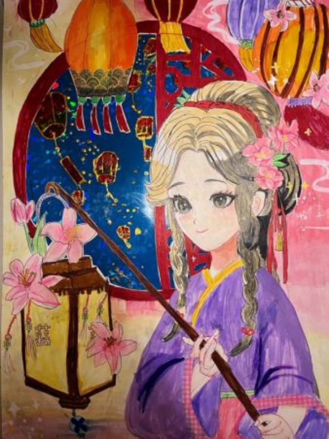 少儿画笔下的非遗生活画卷