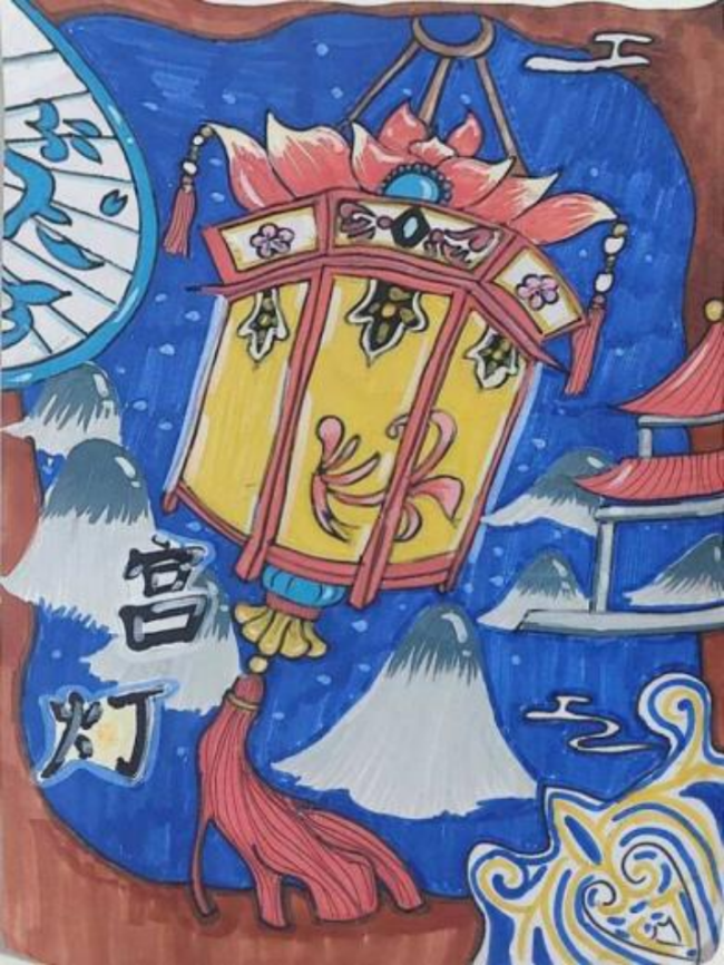 少儿画笔下的非遗生活画卷