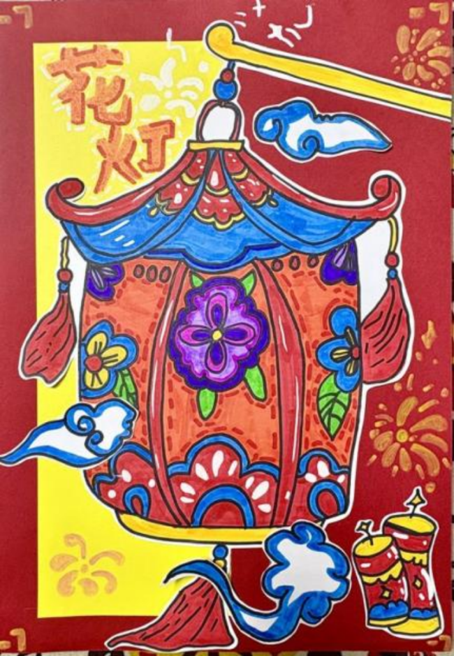 少儿画笔下的非遗生活画卷