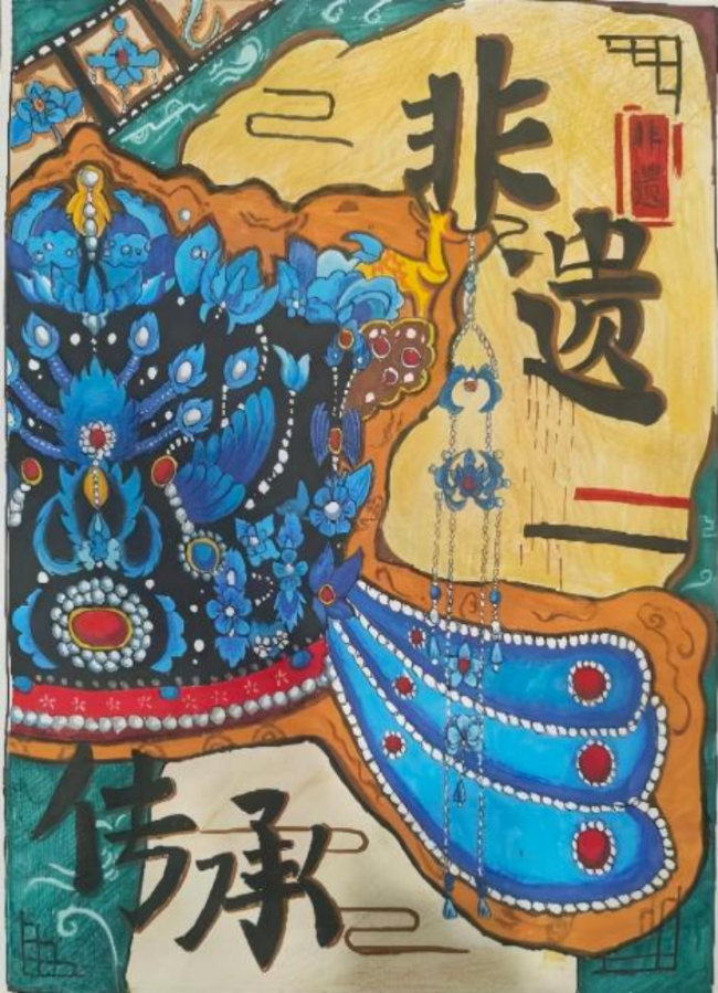 少儿画笔下的非遗生活画卷