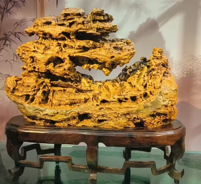 【中华名石典藏】华安玉《金龙宝船》：天工造物的国石典范