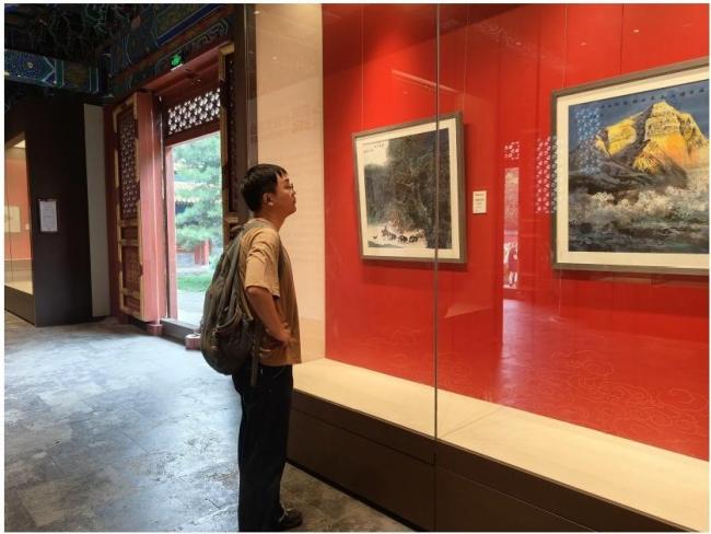 绘聚丹青映古刹“绘·聚—中国文促会中国画作品邀请展”登陆北海阐福寺(图5)