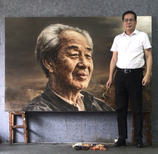 冯少协油画新作《长安望云》丹青补史,赵季平初见即泪落:“父亲在唤我”