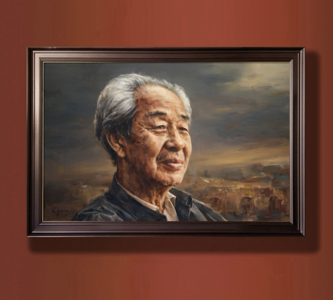 冯少协油画新作《长安望云》丹青补史，赵季平初见即泪落：“父亲在唤我”