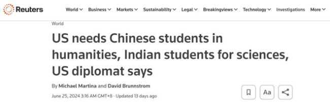 中国学生学文，印度学生学理…美国放风“既要又要”，留学生夹缝求生