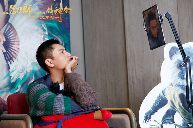 陈坤重演晴明与鬼赤对戏《侍神令》影游“神仙联动”