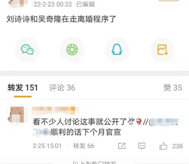 吴奇隆方否认与刘诗诗离婚：正在走法律途径解决 