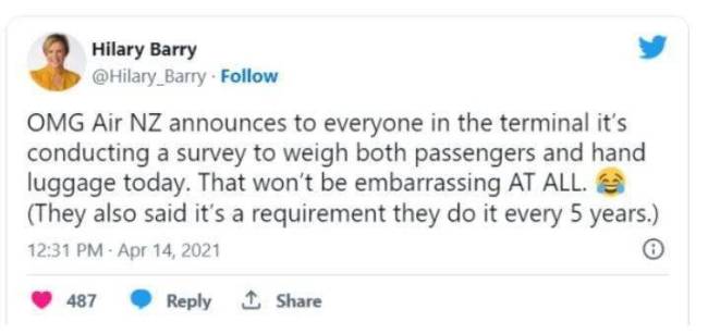 坐飛機要稱體重了！新西蘭航空將給旅客稱重 網友：超重了要加錢嗎？