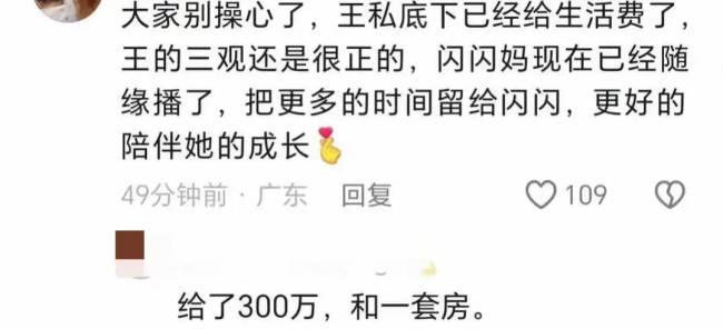 王想聪被曝暗里认娃 给黄一鸣每年三百万和一套房