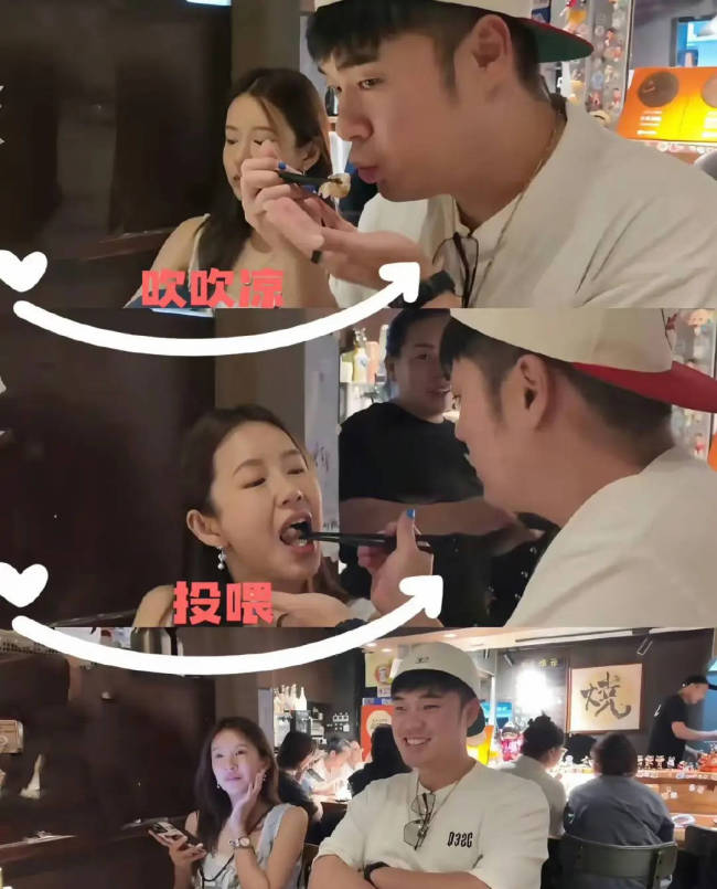陈赫夫妇与友人吃饭 贴心喂张子萱吃东西恩爱甜蜜