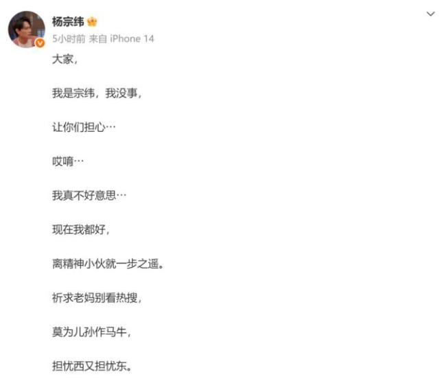 视频 主办方就杨宗纬摔下舞台道歉