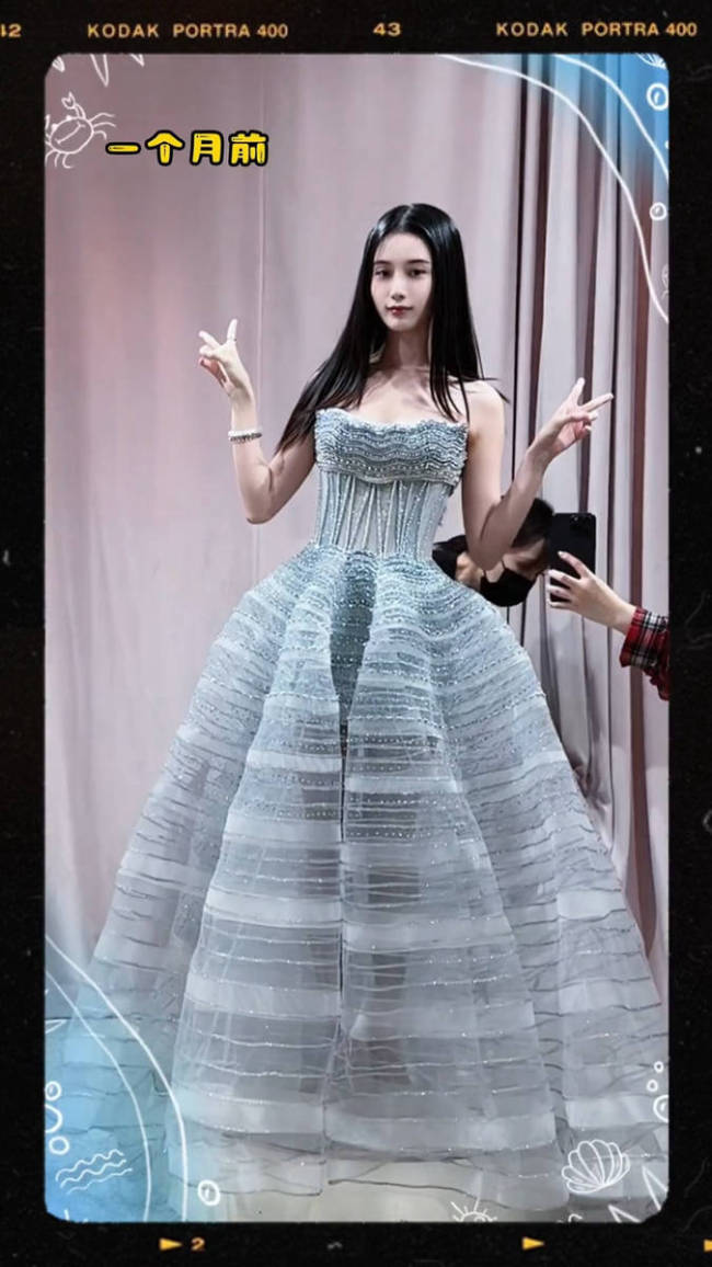 徐艺洋共享试穿婚纱花絮 十二套婚纱尽显优雅奋斗