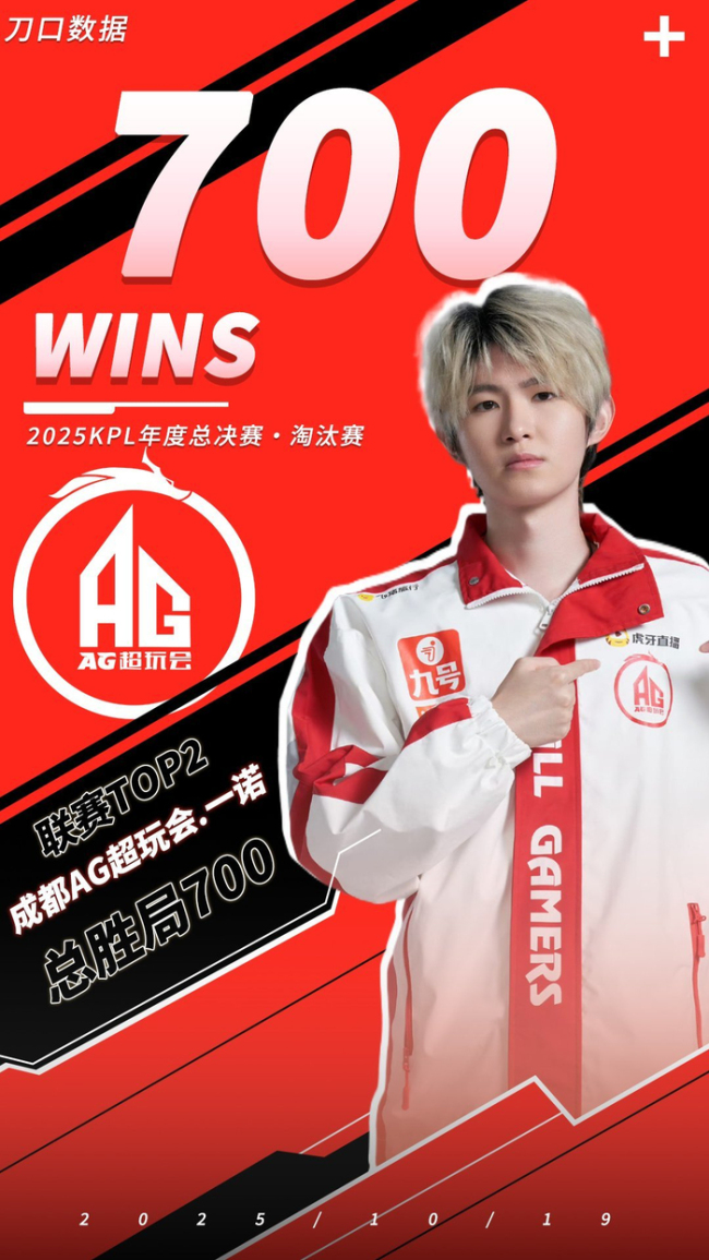 一诺达成700胜局！