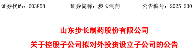 步长成立新公司