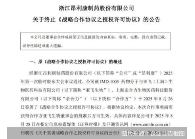 7.7亿元合作终止，昂利康创新药转型再添变数