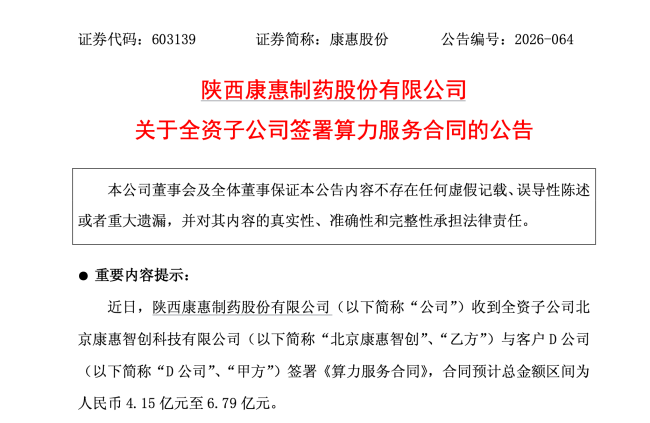 17亿算力大单的代号迷雾：康惠股份A、G、D三张“面具”背后，谁在下单？