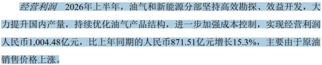 千亿利润！中国石油的周期、结构与分红