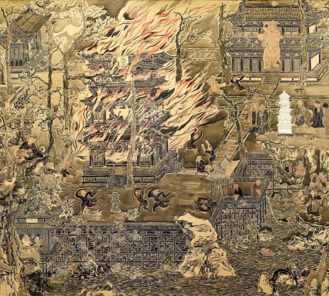 靈隱寺十八幅壁畫，展現濟公傳奇的一生